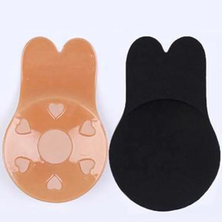 

Lift Nipple covers Women Breast Lift Up Invisible Bra Tape Strapless Backless Sticky Rabbit Ear Self Adhesive Pasties Bras
