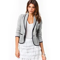 

Ebay hot sale spring solid color elegant ladies jacket women formal wear office coat