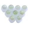 16mm Natural Green Jade Stone Roller with Plastic Holder for 10ml Glass Essential Oil Bottle