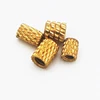 brass threaded inserts blind press fit bushing for plastic