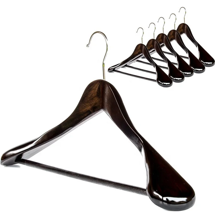 

Wide Wooden Suit Hanger For Coat Pant, Brown