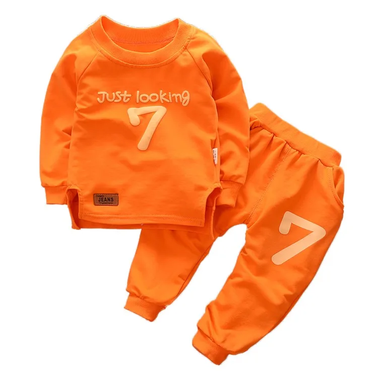 2018 Spring 2 Pieces 0-5t Kids Leisure Suit Baby Girls Boys Clothes Set Newborn Baby Clothing