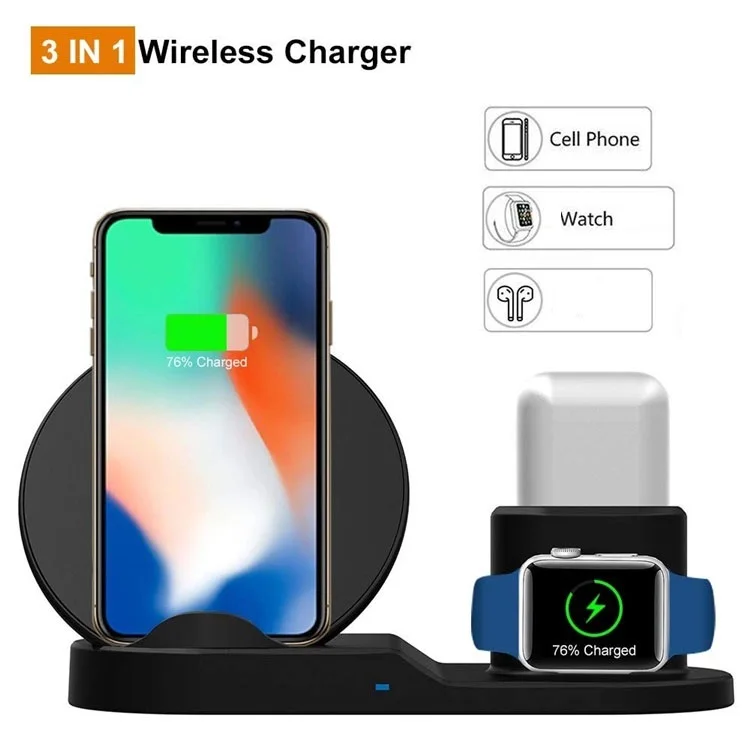 best selling products 2019 in usa Wireless Charger for iph one Charger 3-in-1 Charging Station for iph