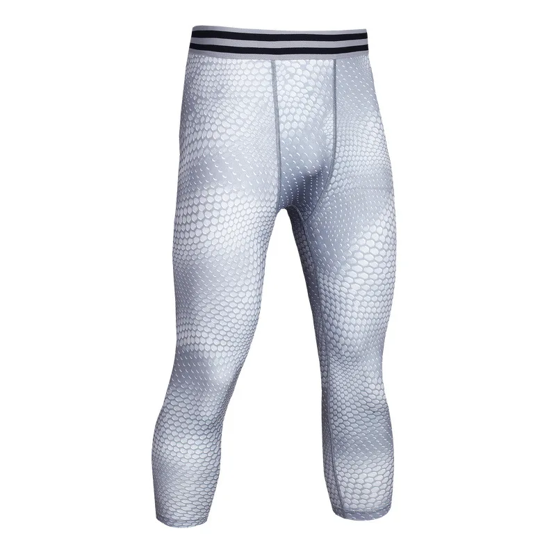 

Mens Compression Tights 3/4 Pants, Black+grey,black+red,black+green,blue