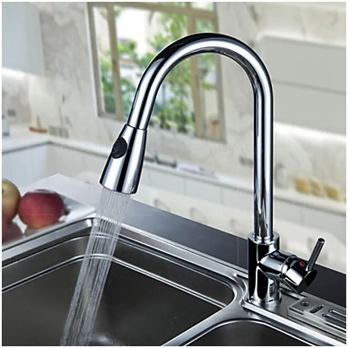 Brass double handles kitchen faucet mixer drinking water filter tap purified faucet