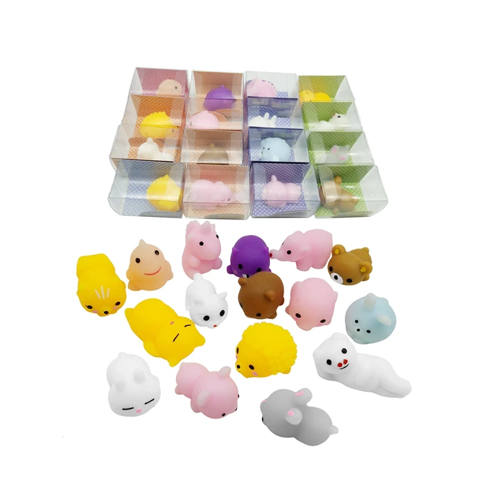 Kawaii Cartoon Cat,Mouse,Mochi Squishy Animals With Box Package - Buy ...