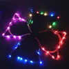 Cute Women Girls LED Flashing Pointed Cat Fox Ears Hair