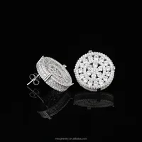 

Mens 14k White Gold Diamond Stud Earrings Backs Jewelry