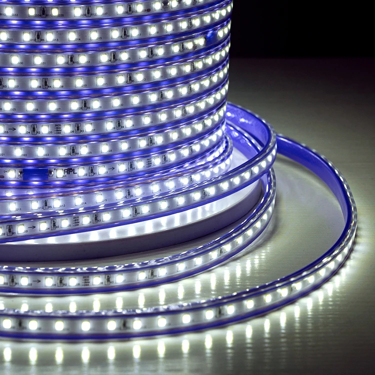 
Hot-selling blue CCC ce double sided heat resistant led strip light with controller 