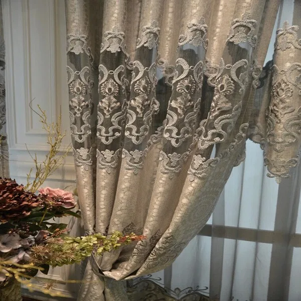 Polyester Jacquard Ready Made Broderie Rideau De Style Pour Dubaï ... Polyester Jacquard Ready Made Broderie Rideau De Style Pour Dubaï ...