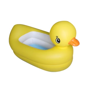 Yellow Duck Bath Tub Inflatable Baby Bath Tub
