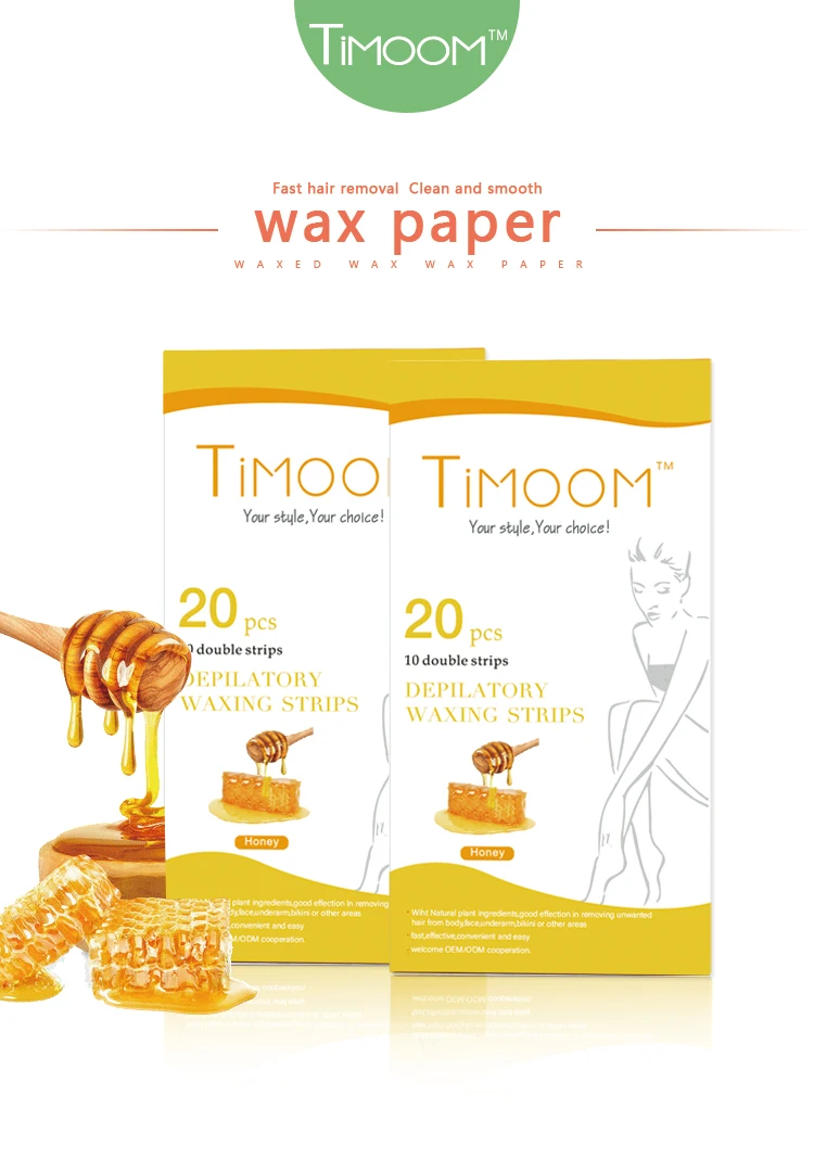 Hair removal wax strips