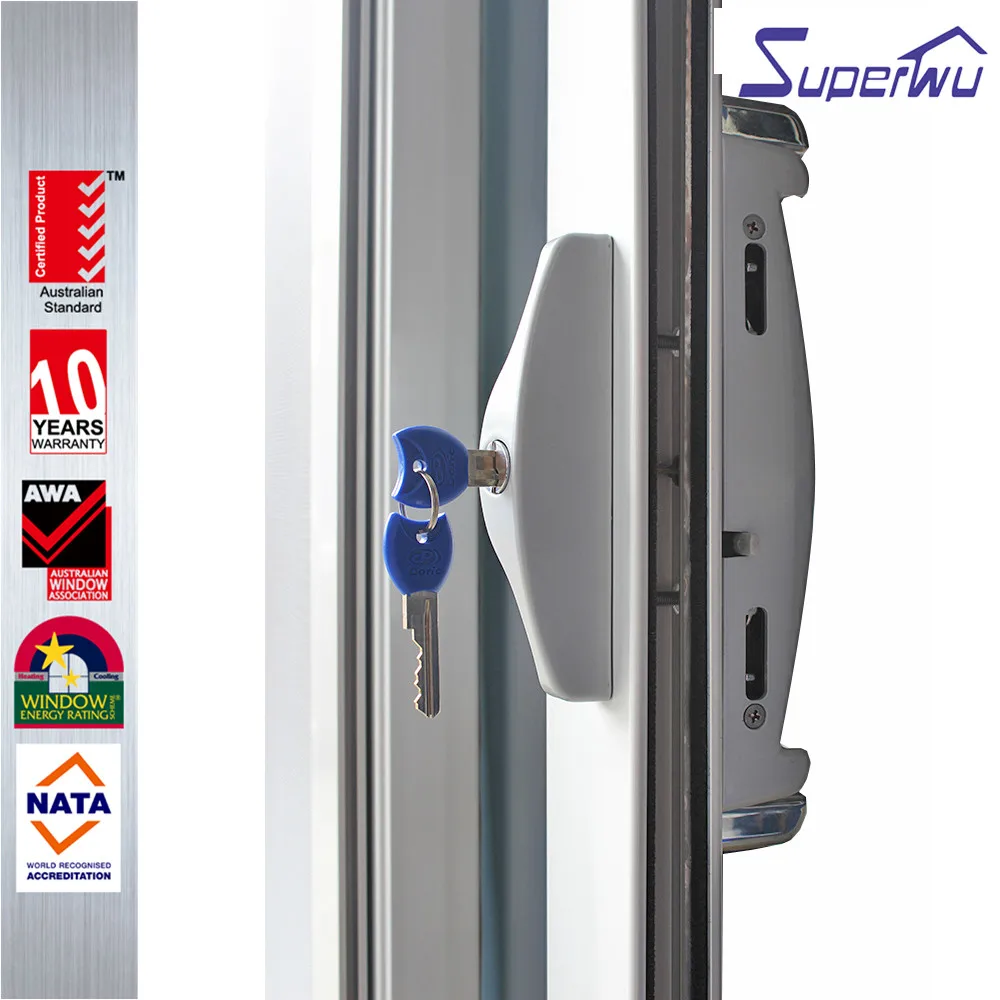 2019 factory price aluminium interior front main entrance double sliding door with flyscreen