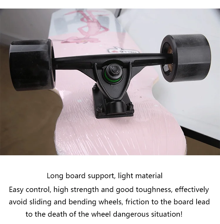 Wholesale 46inch Maple Dancing Longboard Skateboards With Big Wheels