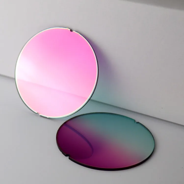 粉色镜面镜片眼镜眼镜复古太阳镜镜片uv400 a9 exia光学