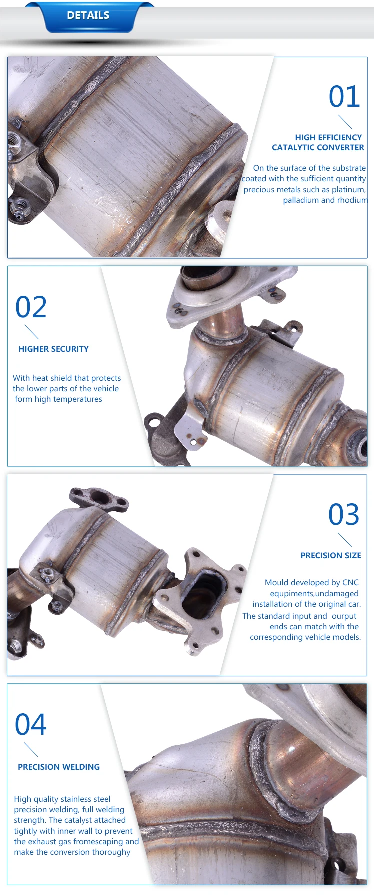 Ceramic Catalytic Convert Fit Accord City Oem Catalytic