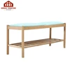 Multipurpose solid oak Nordic wood bench