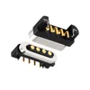 Right angle 4 pins cell phone charger magnetic power connector with magnetic phone charging cable
