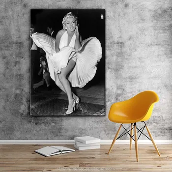 Black And White Modern Woman Paintings Marilyn Monroe Dance Wall Pictures Canvas Art Print Framed Artwork For Living Room Decor Buy Modern Woman