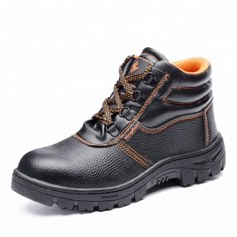 

Wholesale cheap price industrial uniform boots safety shoes with steel toe, Black