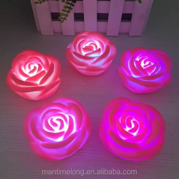 Flower Rose Led Night Light花led常夜灯ローズナイトランプled Decorated Candle Lamp Buy Ledナイトライト 3d Ledナイトライト ナイトライトled Product On Alibaba Com