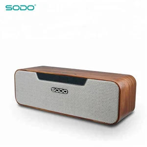 SODO L4  Customize Logo Wooden Pattern True Wireless Bluetooth Speaker