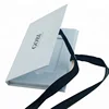 Packing Credit Card White Paper Gift Box,Gift Card Box with Ribbon Decoration