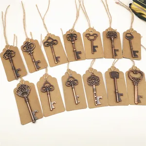 Image of wholesale 50pcs/lot wedding favors return gifts key shaped bottle opener