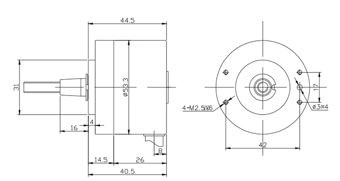 position sensor electronic linear dc serv motor optical encoder