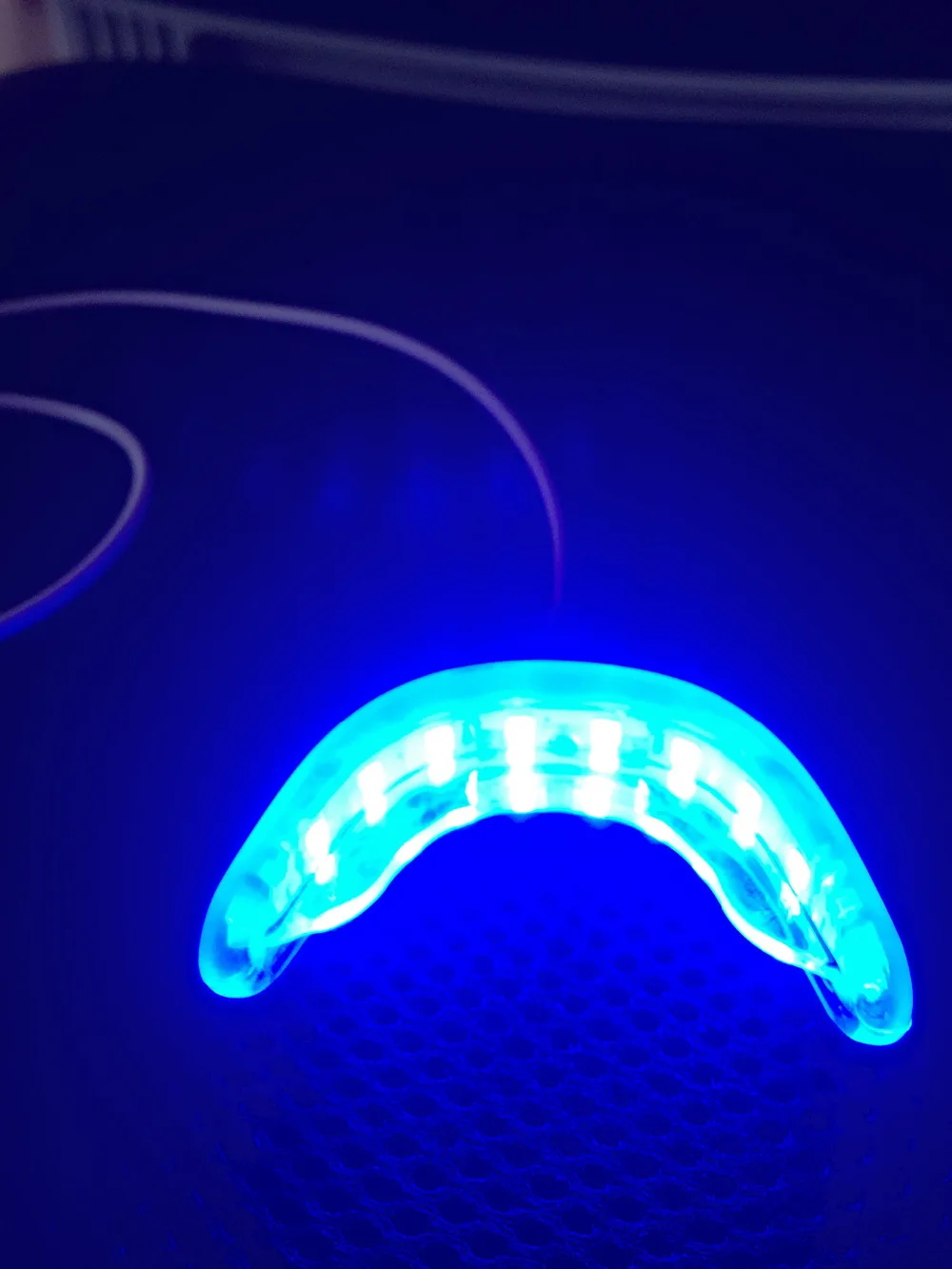 16 Led Blue Cold Teeth Whitening Light With Mouth Tray 3 Plug Oral