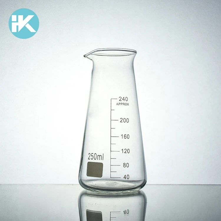 Huke Customized Lab Equipment Heat Resistant 500ml Glass Conical Beaker Buy Conical Beaker,Lab