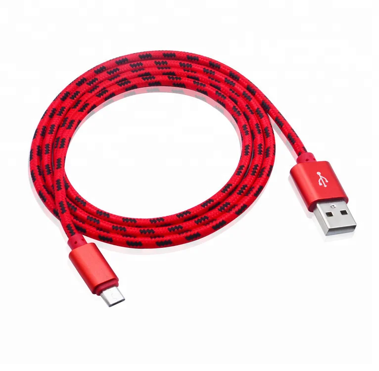 

Amazon Top Seller 2018 Mobile Phones 4G Usb Cable Nylon Braided Good Quality Usb Data Transfer And Charging Usb Cable, Multi color