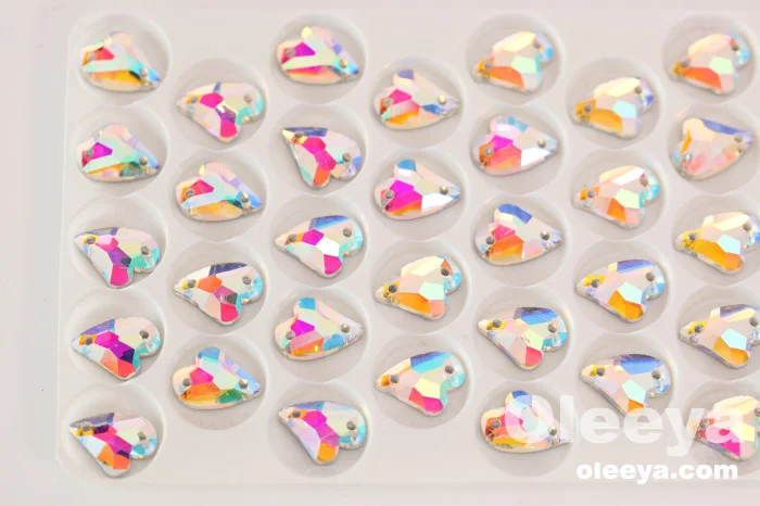 Factory Direct Sale 3A Glass square Crystal ab Flat Back Sew on Rhinestone Sewing on Clothes