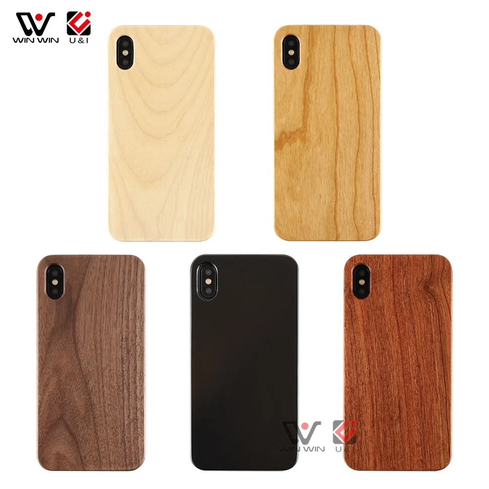 Deep Sea Water Natural Resin Solid Wood Phone Case For iPhone X XS XR XS Max