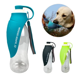 Image of RoblionPet wholesale Outdoor Portable foldable creative leaves shape cat dog water bottle traveling pet drinking water bottle
