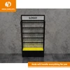 Customised floor metal display /4 layers metal promotion rack /sport shoes display rack