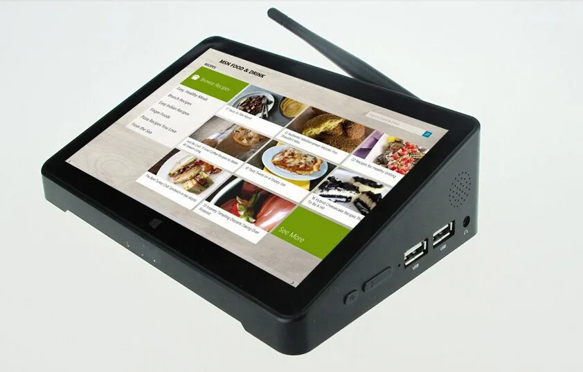 All in one fanless industrial touch screen mini pc with 1024*768P