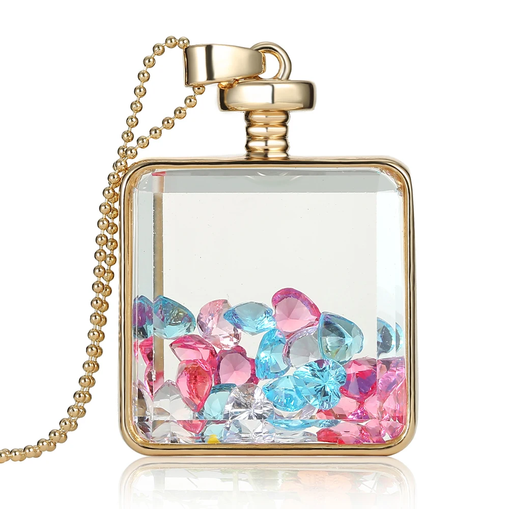 

New design Fancy Dried Flower pendant Necklace Jewelry Wholesale Photo frame necklace with Alloy Chain Jewelry For Women, As pictures