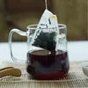 6*8cm Hot sale Nylon tea bag drawstring and packing and tag