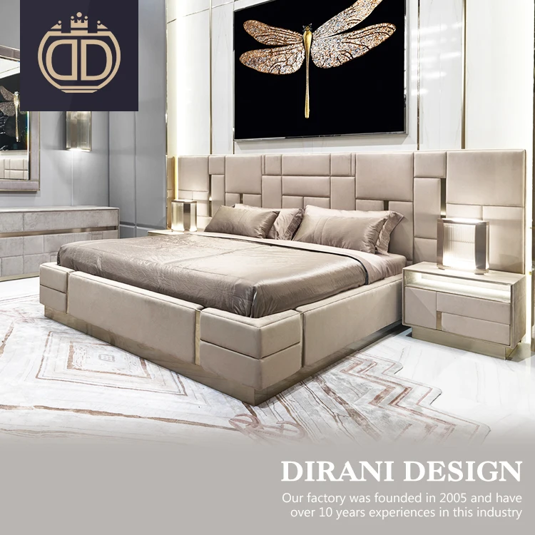 
luxury italian bedroom set furniture king size modern italian latest double bed designer furniture set leather luxury bed 