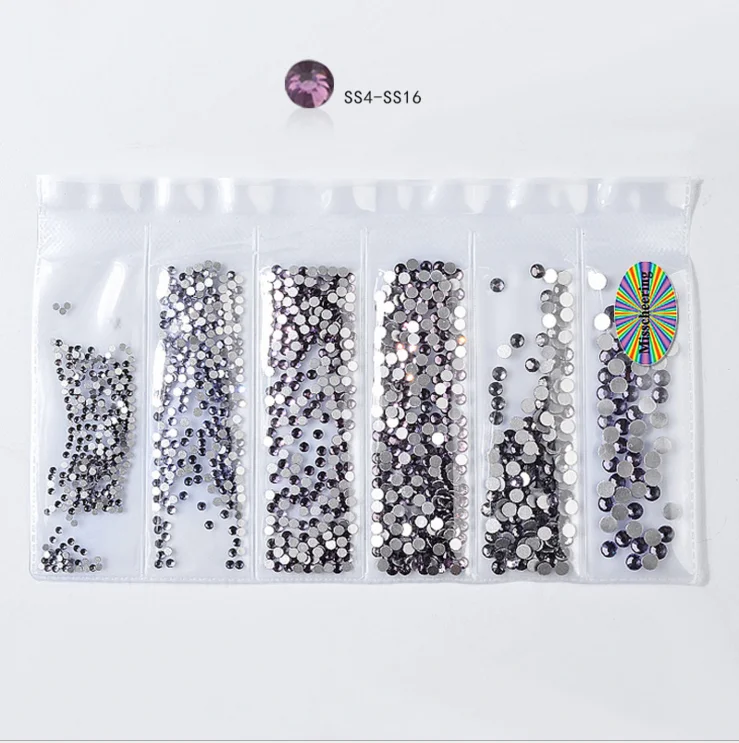 

Factory Price Diamond Shaped Rhinestone Flat Back Crystal Nail Drill Flat Nail Art