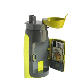 Image of 2019 best selling sports products new manufacturing wallet water bottle contigo bottle with storage compartment
