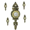 Mini lovely wired doorbell push button, flower design