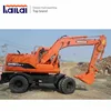 China brand Hydraulic Wheel Excavator 5-10 ton Tire Excavator For Sale