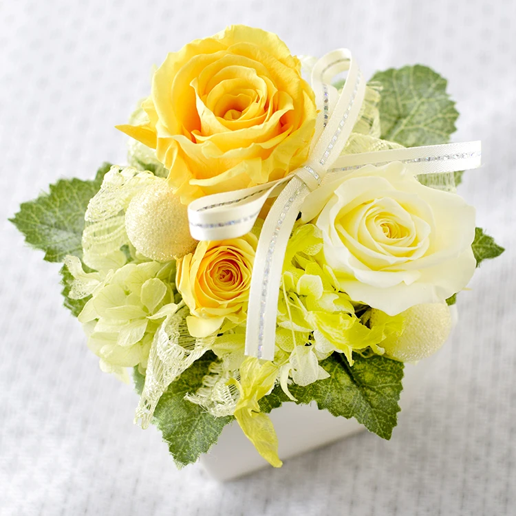 10*10*12(cm) Preserved Yellow Rose Gift Items Household Buy Gift