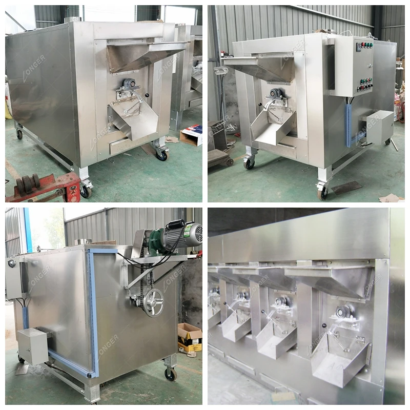 Commercial Almond Sesame Sunflower Seeds Soybean Toasting Cashew Cocoa