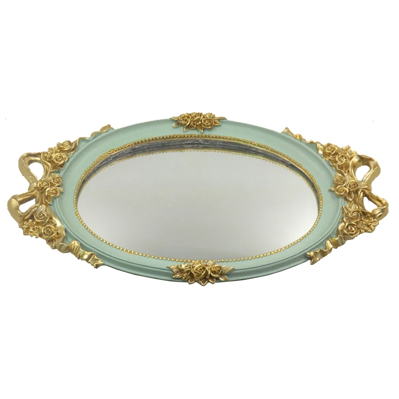 bandeja de espejo acrilica redonda dorada decorativa para el hogar antigua buy bandeja acrilica para espejo bandeja decorativa para espejo bandeja