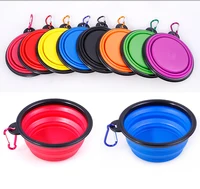 

Collapsible Silicone Pet Bowl Customize logo Portable Dog Cat Feeding Travel Bowls