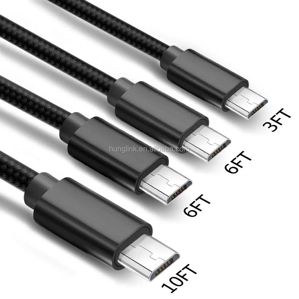 

Shenzhen Hunglink USB data cable nylon braided for samsung phone, N/a