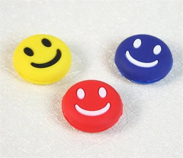 

Smile Face Shock Vibration Dampener Absorber for Tennis Racquet Racket, Yellow , red , blue